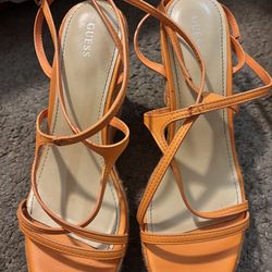 Guess orange heels