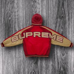 Supreme Hooded Stadium Jacket ‘Red’ Brand New Size Large