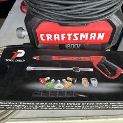 CRAFTSMAN PRESSURE WASHER 1800 PSI  1.2GPM