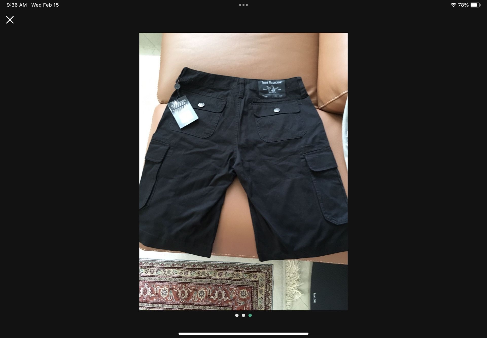 TRUE RELIGION MENS Short ( New) In size 30