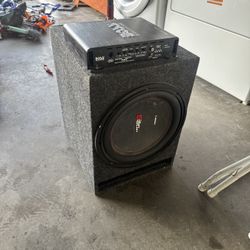 Sub Amp And Box Full System Car Audio 