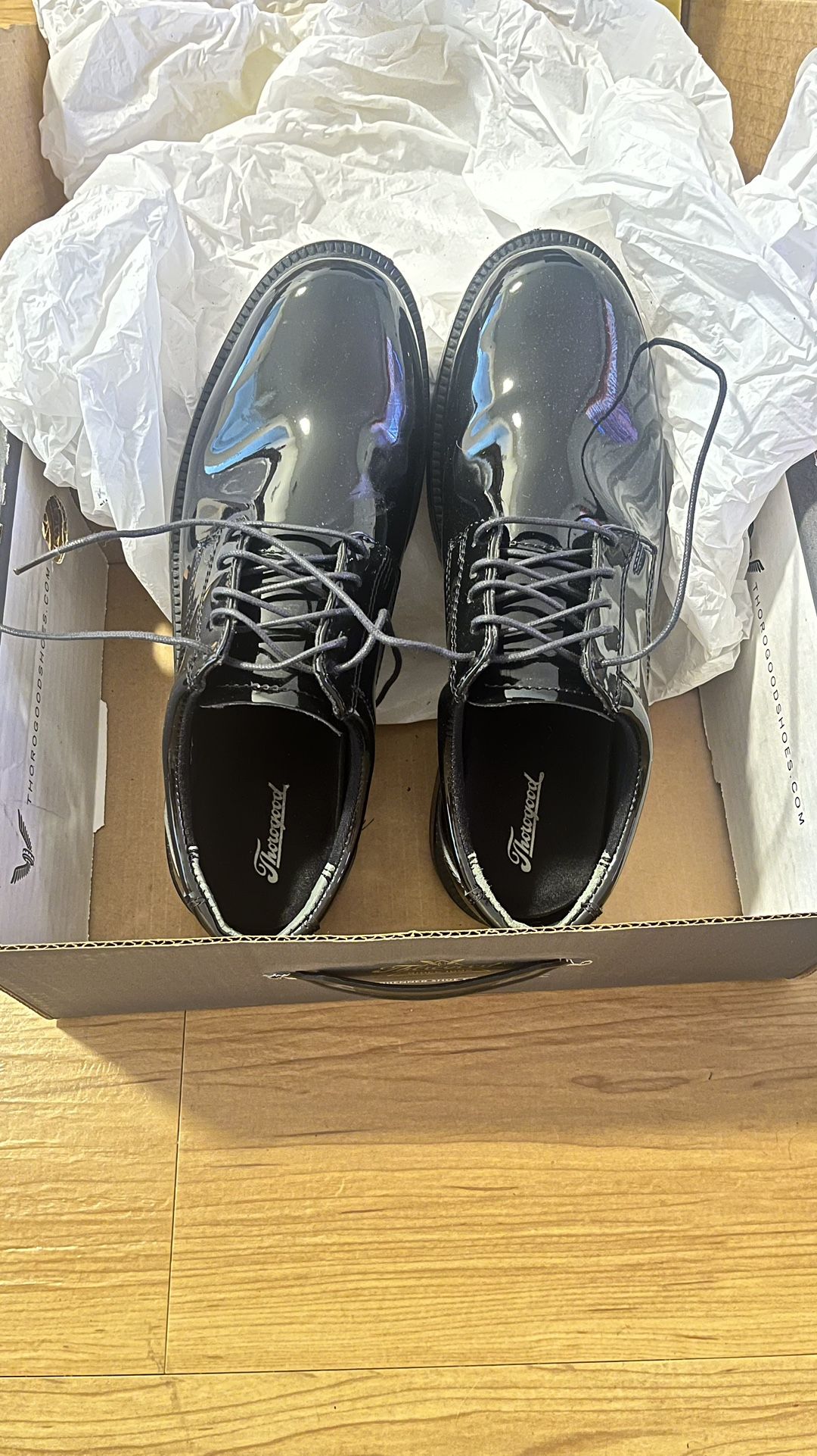 Thorogood high-gloss uniform oxford dress shoes