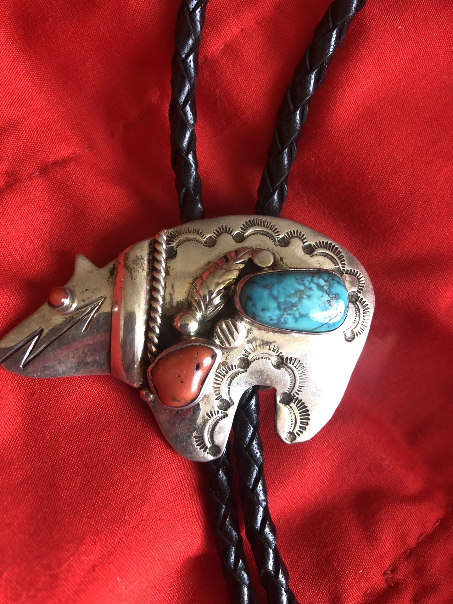 Vintage Turquoise Bo Lo Tie