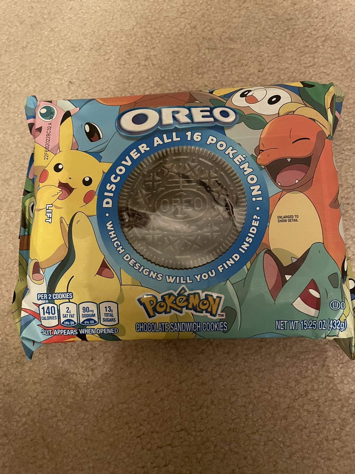 Brand New Sealed Oreo Cookies Pokémon 16 To Collect Find The Rare Mew Limited Edition