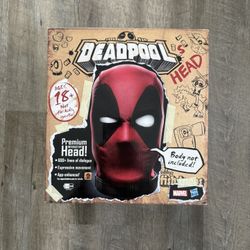 In Hand, Brand New, Never Opened - Hasbro - Marvel Legends - Interactive Deadpool Head - 1:1 Scale Replica - Animatronic Talking and Moving Head