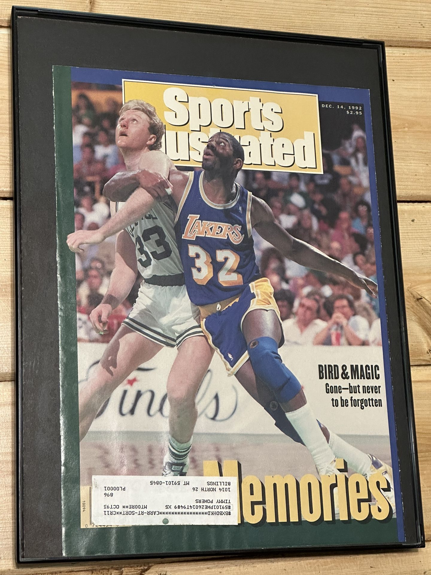 December 14th 1992 Magic Johnson, Larry Bird Sports Illustrated Magazine Cover