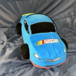 Blue NASCAR Plush Pillow