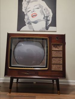 Vintage Mid-Century Color TV Console
