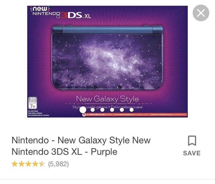 Nintendo 3Ds xl galaxy style