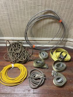 Straps, Rope & Steel Wire ($20 All)