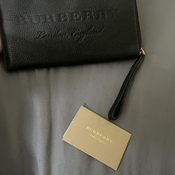 Burberry London England Black leather bag