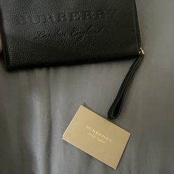 Burberry London England Black leather bag