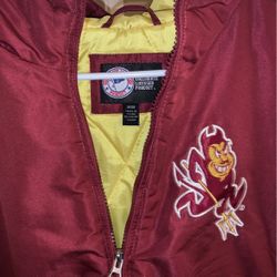 ASU Puffer Hoodie Jacket Like New Vintage Size Medium 