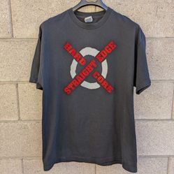 2007 CM Punk WWE Straight Edge Hard Core Shirt