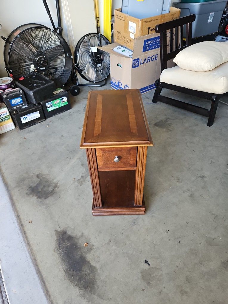 Wood End Table
