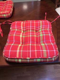 Chair pads square 16”x 16”x 3” 100% cotton.