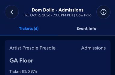 Selling 1 dom Dolla floor cow palace