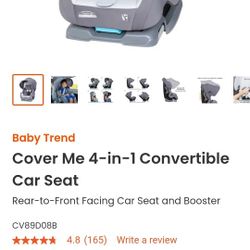 Baby Trend Cover Me 4-in-1 Convertible Car Seat $140