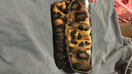 MICHE Leopard Print Patent Leather Wallet/ Clutch