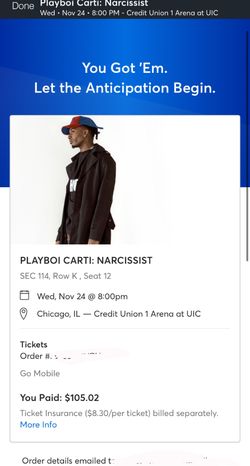 Playboi Carti Tickets For Chicago