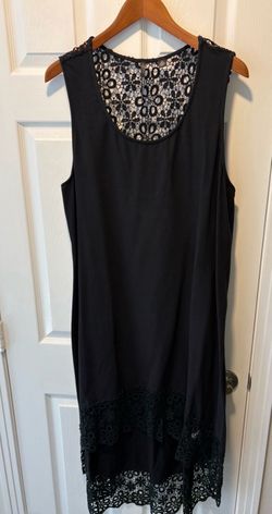 Brand New Skye's the Limit Black Lace Sleeveless High Low Dress women’s Size 1X - retail $73