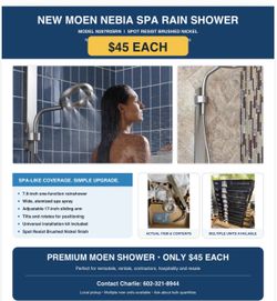Moen Nebia Spa Rain Shower System – Brushed Nickel