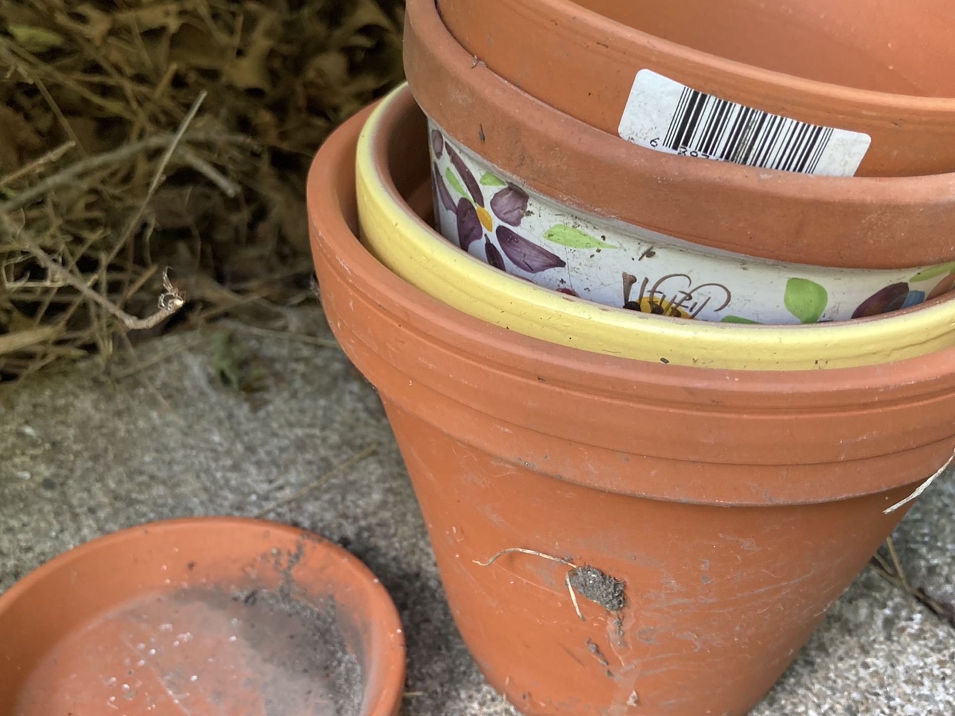 Small clay pot collection
