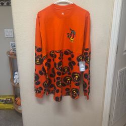 New With Tags Mens Women’s Unisex XL Extra Large Mickey Mouse  Disneyland Disney Parks Halloween Pumpkin Spirit Jersey 