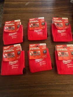 6 Milwaukee 16" Cut Level A3 Protective Sleeves