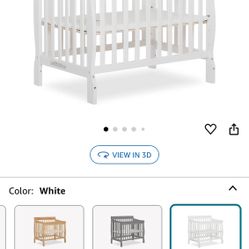 Dream on Me Mini Crib With Mattress
