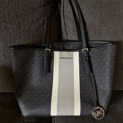 Black, White & Gray MK purse 