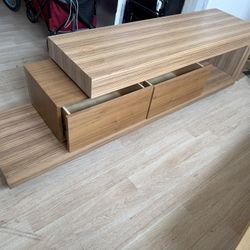 TV Stand Real Wood Veneer