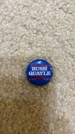Bush Quayle '88 Campaign Pin Button