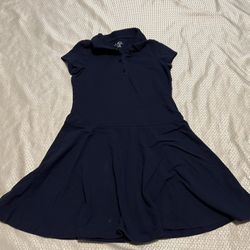 School uniform, navy blue dress, children’s Place kids size medium, 7/8