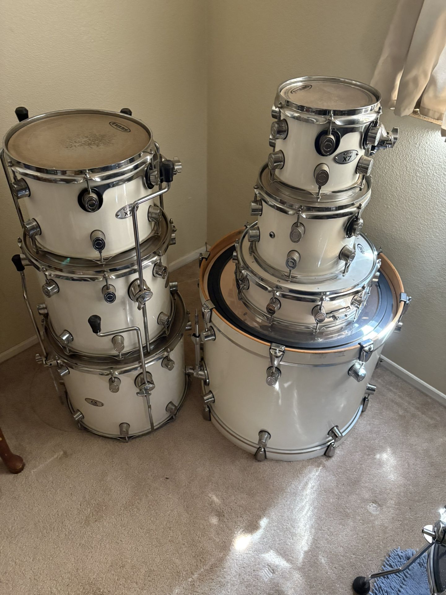 PDP X7 Drum Set 7 Piece She’ll Pack Pre Owned 