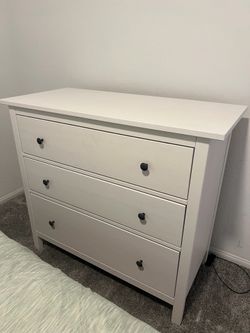 White 3 Drawer Dresser