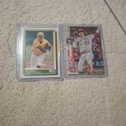 Panini # 29 Paul Skenes Baseball Card And Mike Trout Allstar Game Topps Update Series Card