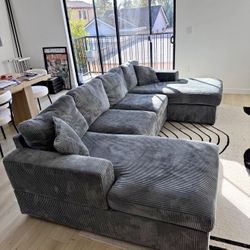 New Gray Sectional 