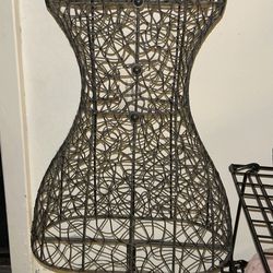Metal Wire Dress Form Mannequin Jewelry Organizer 