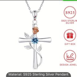 925 Sterling Silver Religious Cross For Women