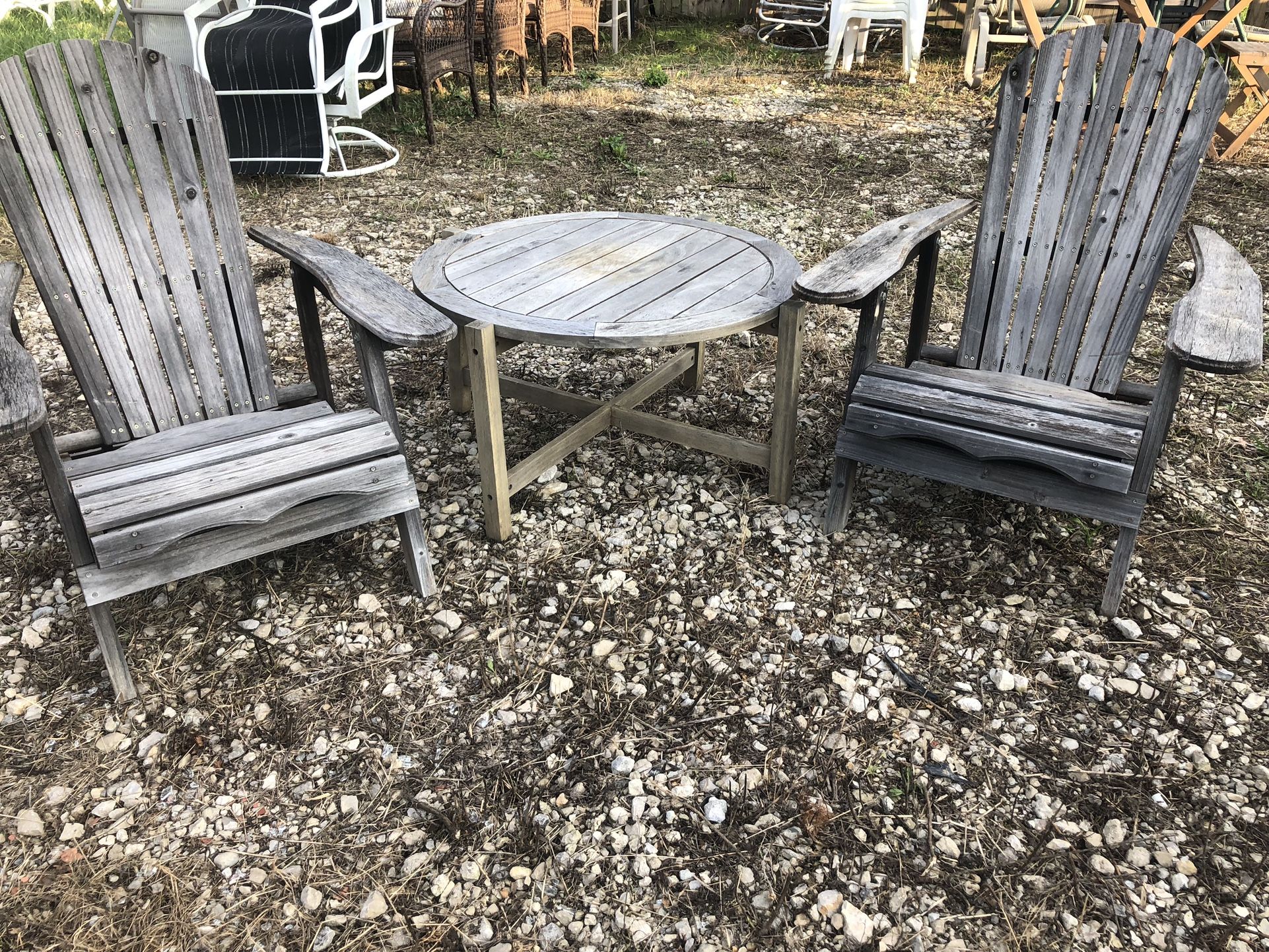 Patio furniture set - Wood