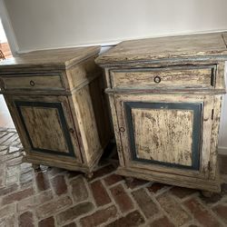 Distressed Side Tables / Nightstands