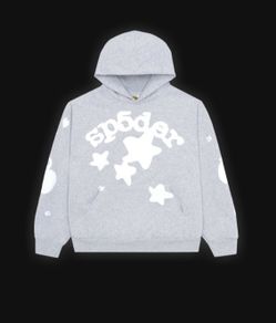 sp5der Beluga Hoodie Grey