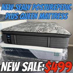 NEW SEALY POSTUREPEDIC PLUS QUEEN MATTRESS
