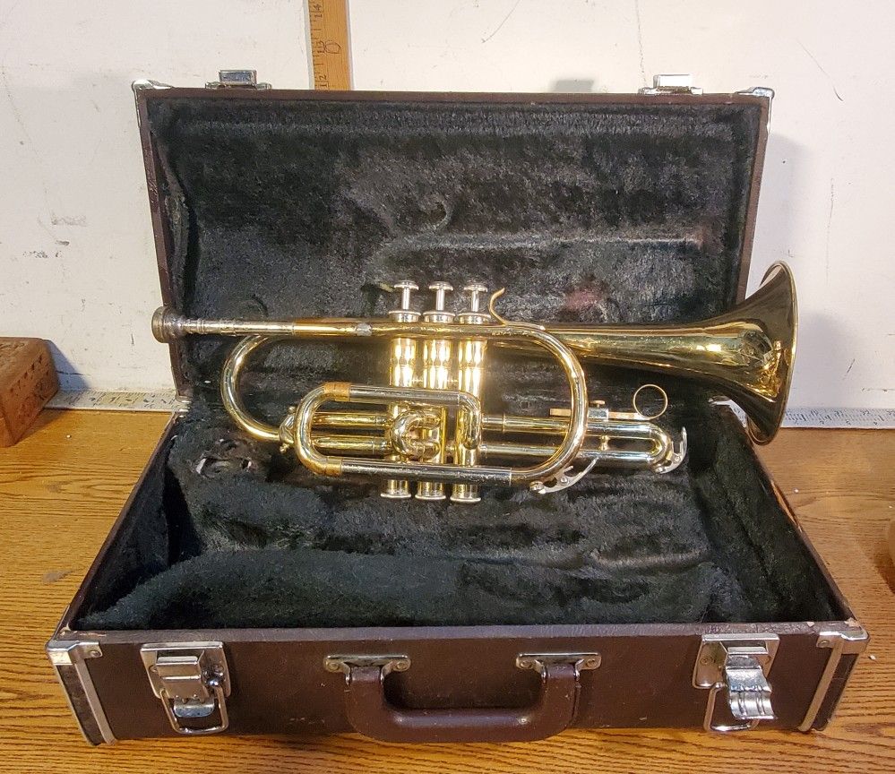 Yamaha YCR 231 Cornet With Back Mouthpiece In Original Hard Case