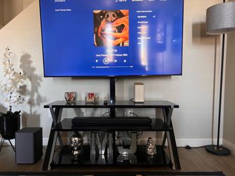 Black 3-n-1 TV Stand