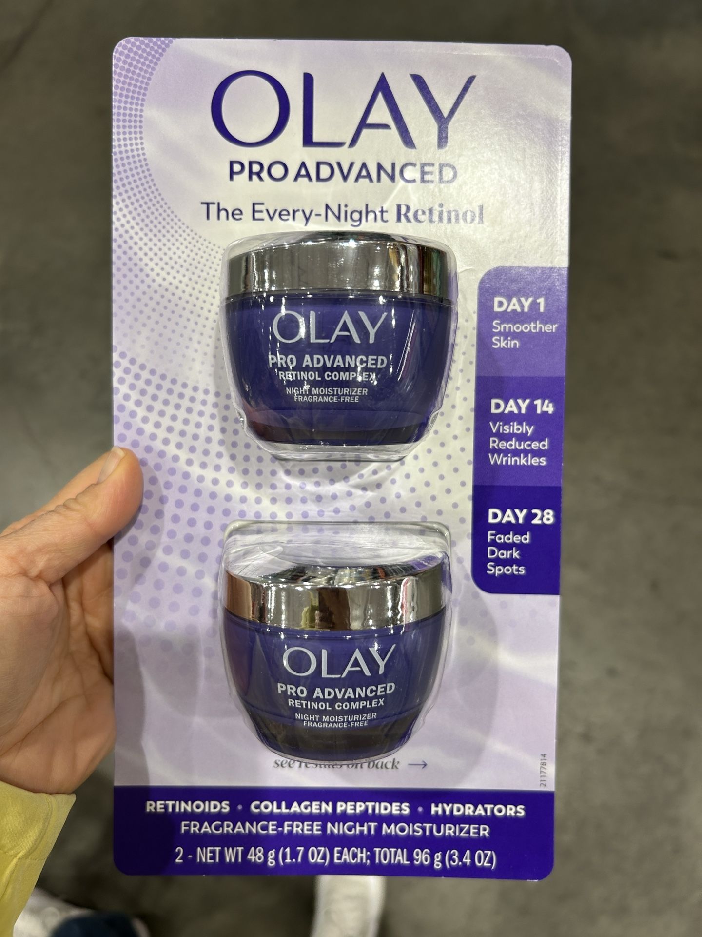 OLAY Pro Advanced the every-night Retinol moisturizer 2 pack (1.7oz each)
