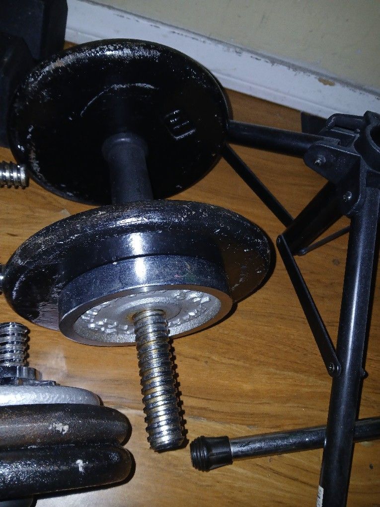 3 Pairs of Dumbbell Weights 2 Pairs Steel
