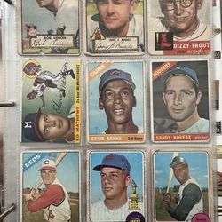 50-70s Rare Vintage Baseball Trading Cards Rookies Hall Of Fame