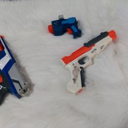 Lot Of 3 Nerf Guns